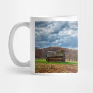 A Log Cabin In Autumn Mug